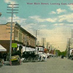 Postcard, West Main Street