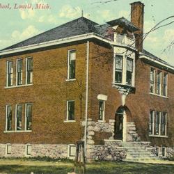 Postcard, 'East Ward School'