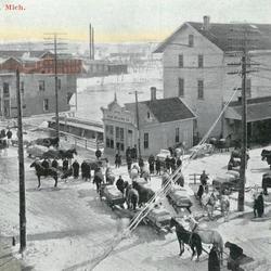 Postcard, Main Street, Lowell